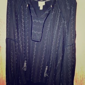 Knox Rose Peasant Blouse Size Large